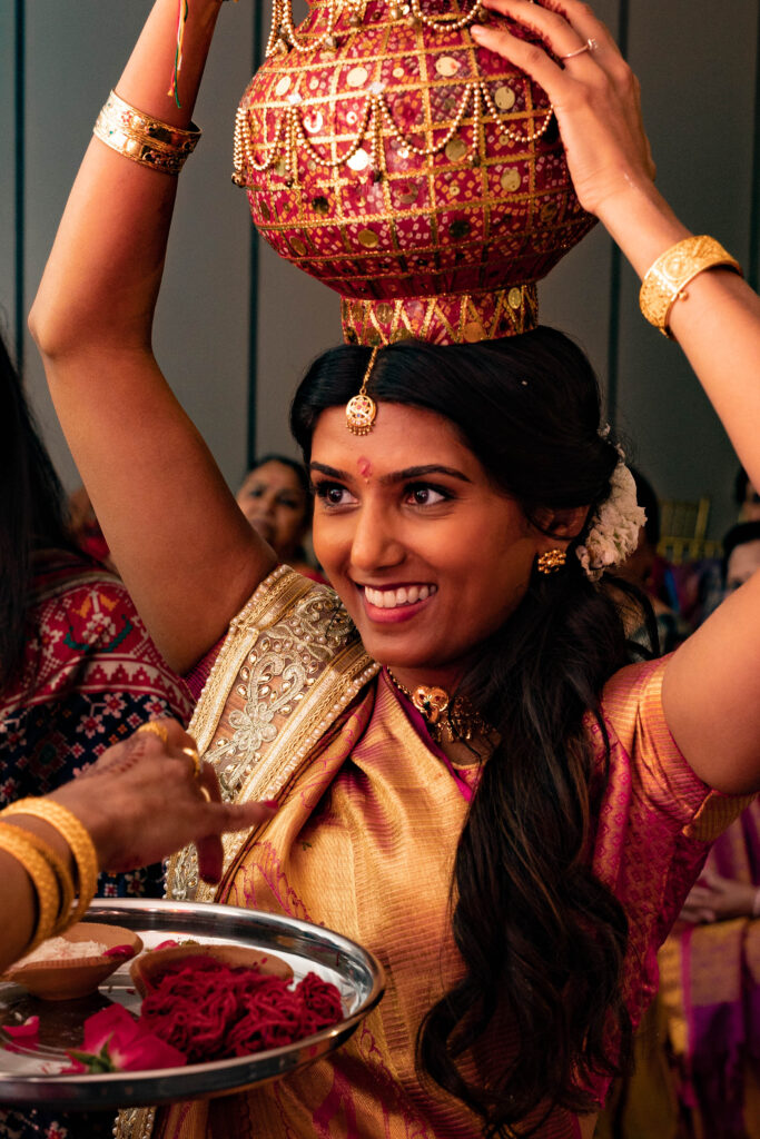Hindi ritual during Sangeet