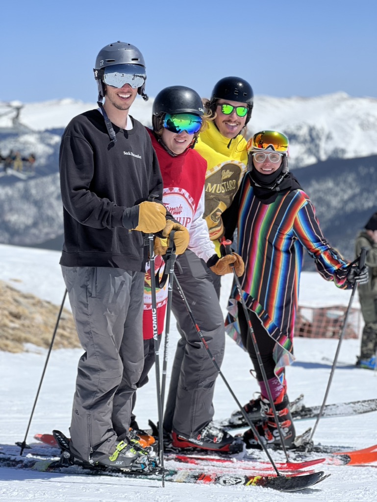 photo of crysahna and her family on the ski slopes