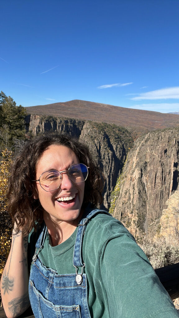 Selfie with Black Canyon of the Gunnison in the background